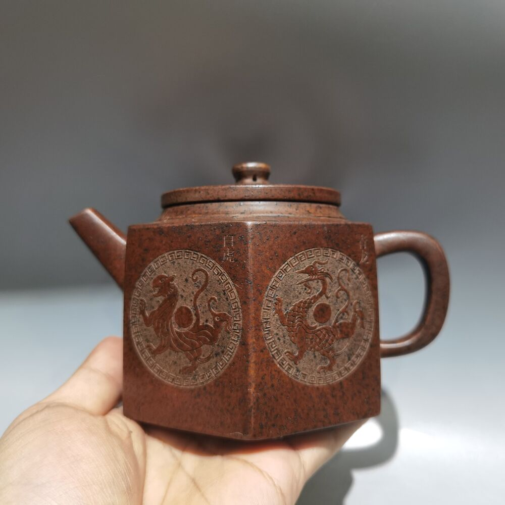 Vintage Chinese Yixing Purple Clay Teapot Zisha Ceremony Teaware Collection Rare