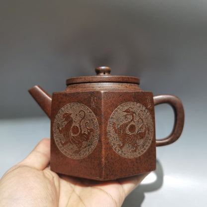 Vintage Chinese Yixing Purple Clay Teapot Zisha Ceremony Teaware Collection Rare