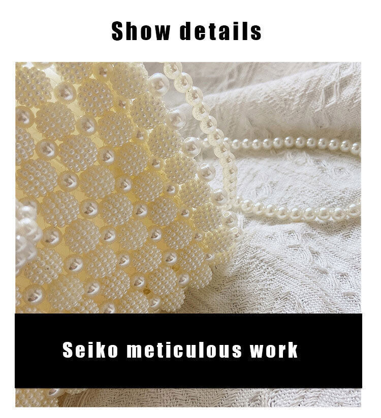 Women Pearl Bag Totes Bags Handbags Ladies Wedding Bridal Handbag Party Purse