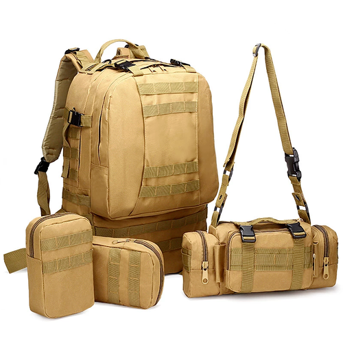 Tactical Backpack 4 in 1 Military Army Backpack Sport Bag Hiking Camping Travel