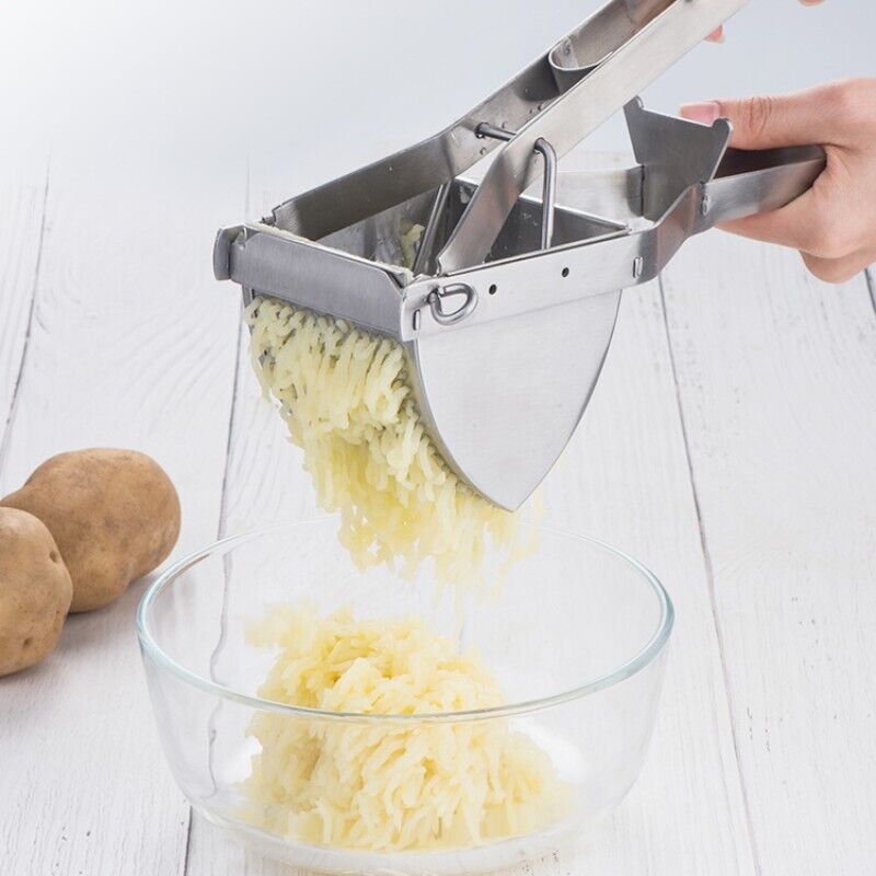 Stainless Steel Potato Masher Heavy Duty Masher Multi-purpose Fruit Lemon Juicer