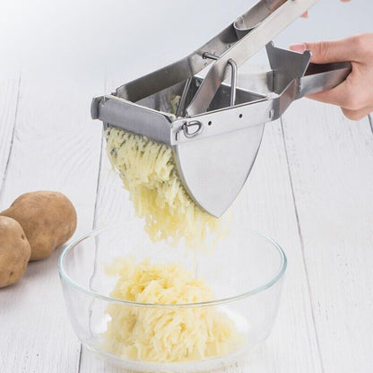 Stainless Steel Potato Masher Heavy Duty Masher Multi-purpose Fruit Lemon Juicer