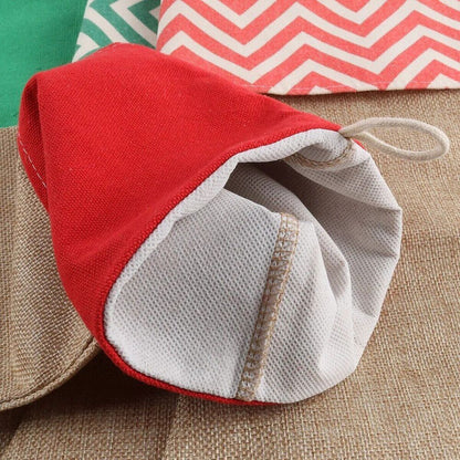 Christmas Stocking Gift Bags Jute Gift Bags Home Party Socks Xmas Christmas Home