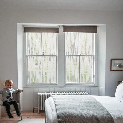 Window Privacy Film Frosted Glass Door Sticker Decorative Coverings Non-Adhesive