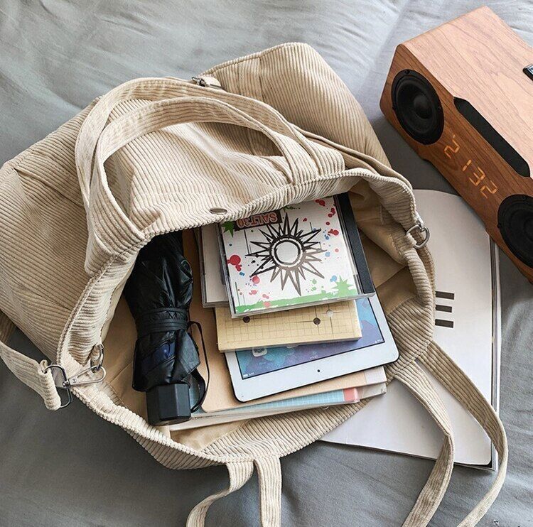 Winter Teenager Textile Bag Fabric School Book Laptop Pouch Side Bag