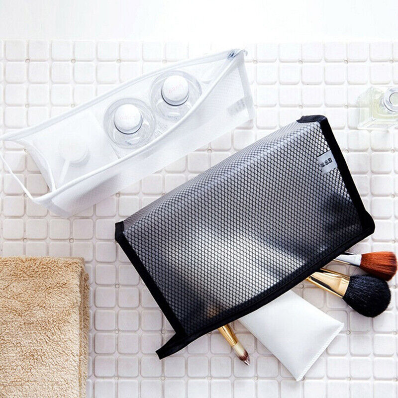 1PC Mesh Travel Cosmetic bag Cosmetic Case Makeup bag Toiletry Organizer