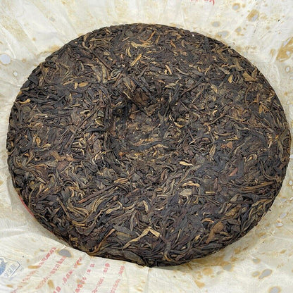 Pu-Erh, octagonal pavilion, Yunnan Qiaomu ancient tea (red classic), 2008y,357g,Raw