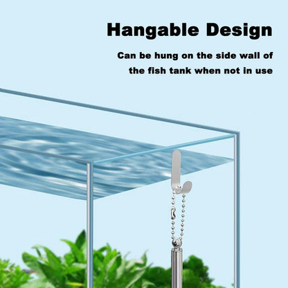 Aquarium Square Fishing Net Extendable Long Handle With Suction Cup Fishing Gear