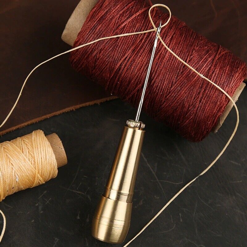 4Pcs/Set Canvas Leather Sewing Awls Taper Craft Needle Kits Hand Stitching Tools