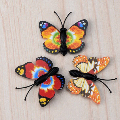 8pcs Simulation Butterfly Decoration Supplies Moss Micro Landscape Garden Deco