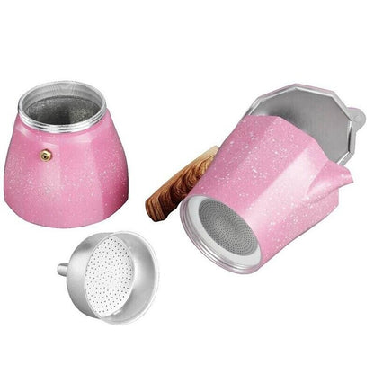 Coffee Pot 150ml Stovetop Espresso Shot Mocha Maker Kettle 15x12x15.5cm Aluminum