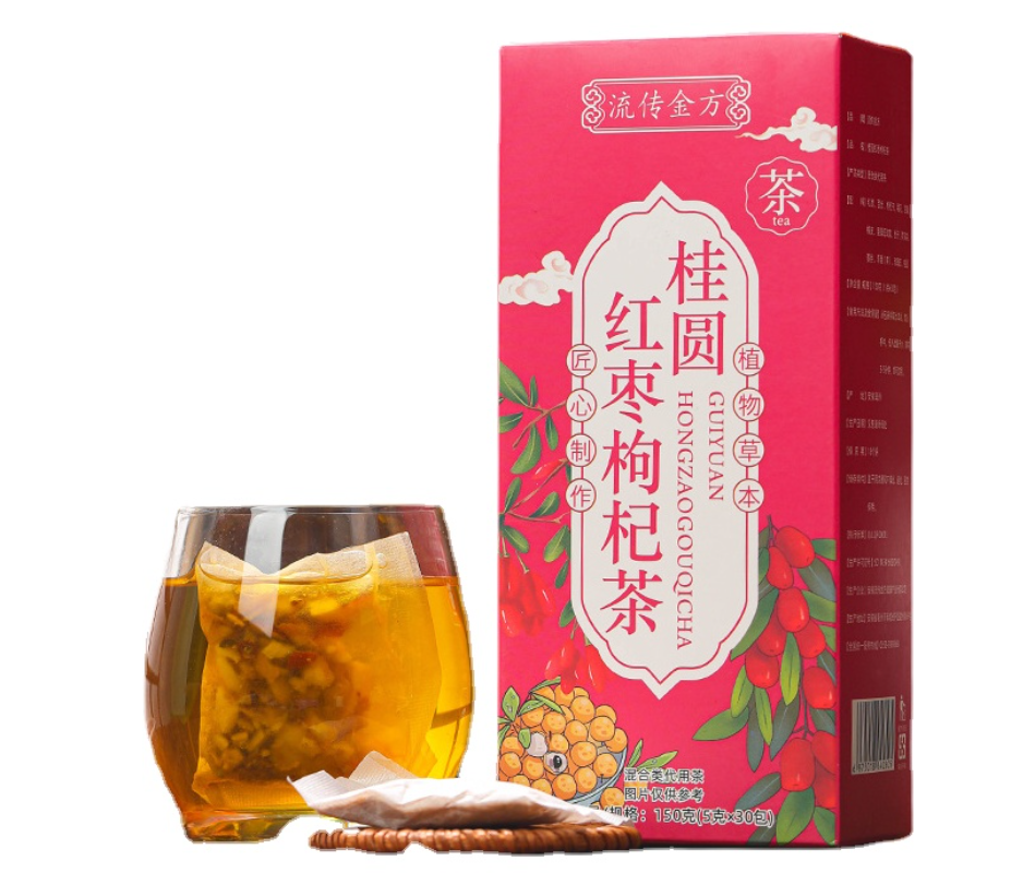 150g Gui Yuan red dates and wolfberry tea black sugar ginger date health bag tea
