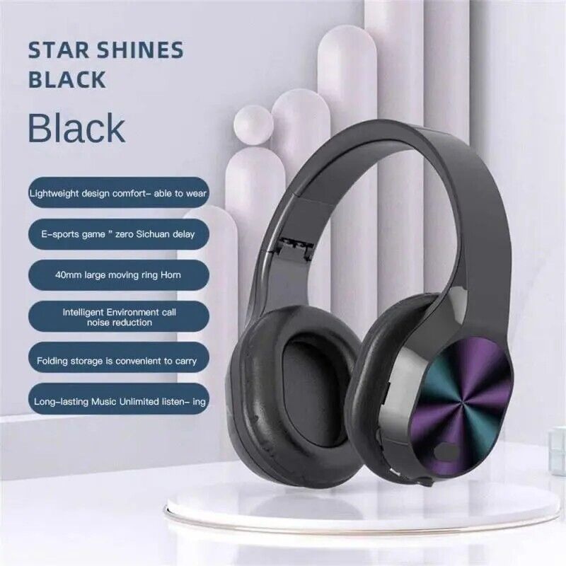 Audifonos Bluetooth LED inalambricos Auriculares Para TV Juegos PC Gamer Gaming