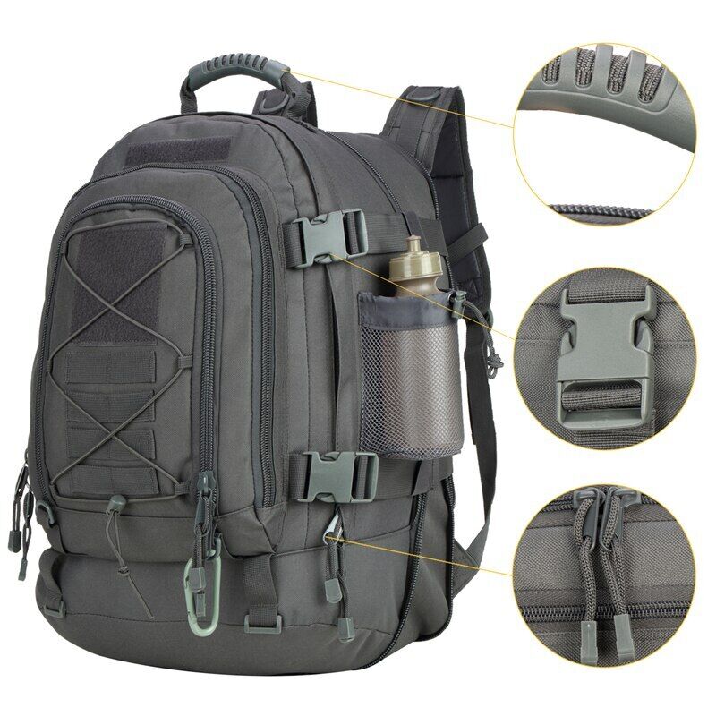Tactical Backpack Large 3 Day Pack Molle Bag Pack Army Camping Rucksack