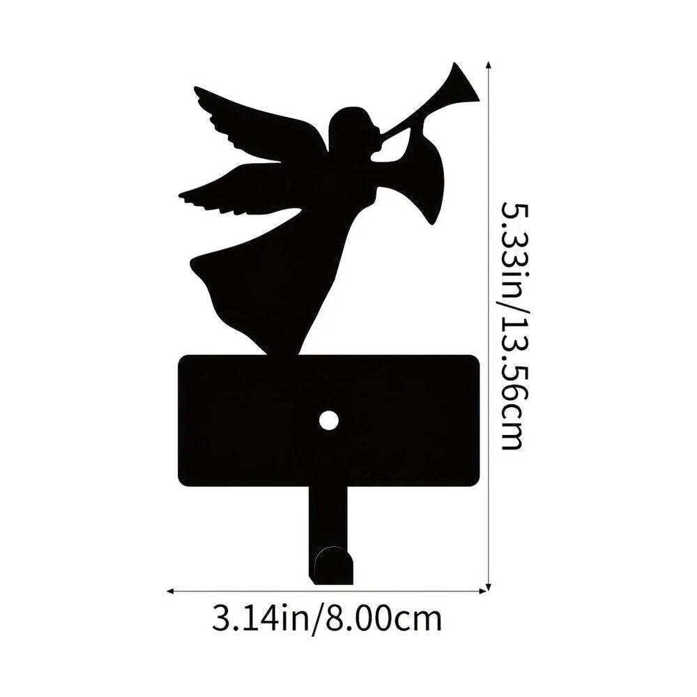 Metal Angel Hook, Key Belt Hanging Hook, Wall Hook, Christmas Decoration