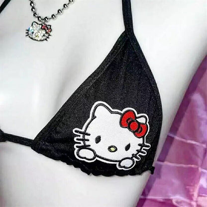 Hello Kitty Bikini Bra Top lingerie - Y2k crop top Kawaii top (Brand New)