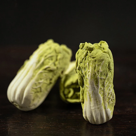 Purple Clay Chinese Cabbage Tea Pet Ornament from Yixing