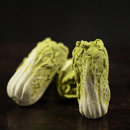 Purple Clay Chinese Cabbage Tea Pet Ornament from Yixing