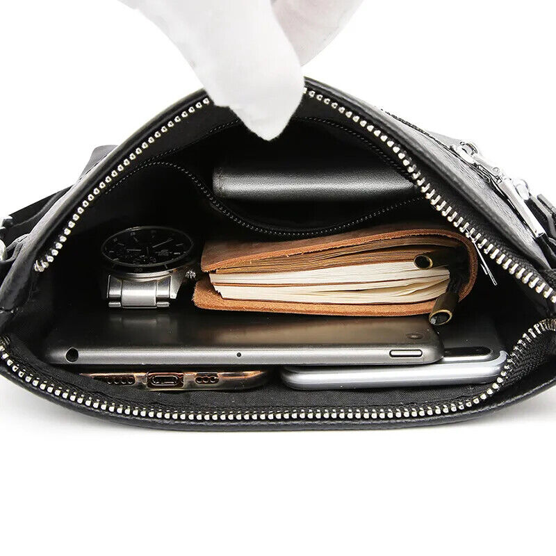 Man Messenger Business Shoulder Bags Cowhide Crossbody Male Men's Handbag