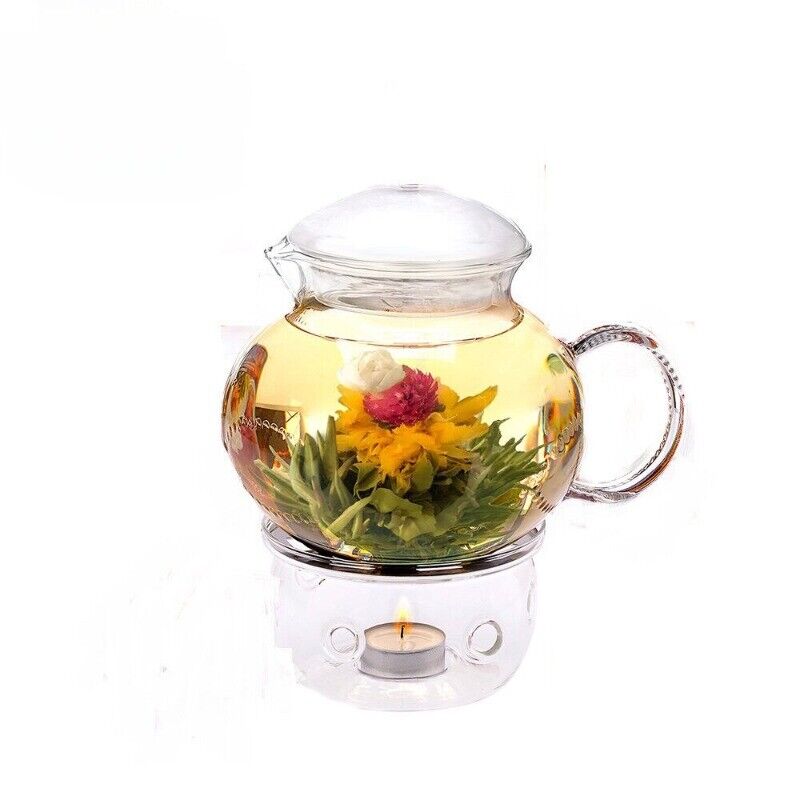 Jin Shang Tian Hua Blooming Tea Silver Needle with Globe Amaranth Flower 20pcs