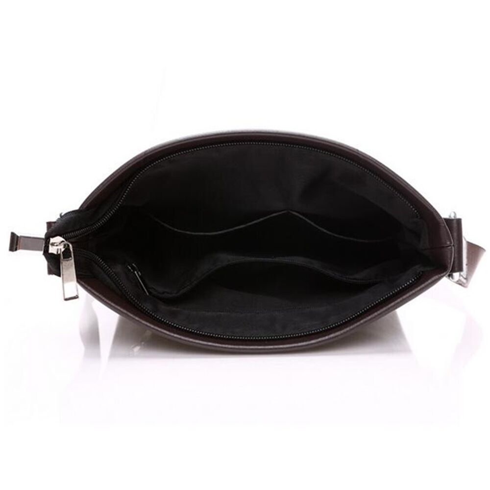 New Men PU Leather Handbag Briefcase Shoulder Crossbody Travel Bag Satchel Pack