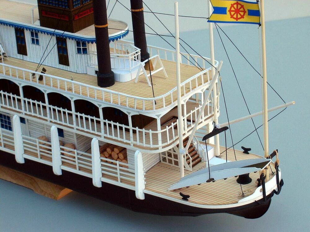 USA Mississippi steam paddle boat 3D Paper model kit New