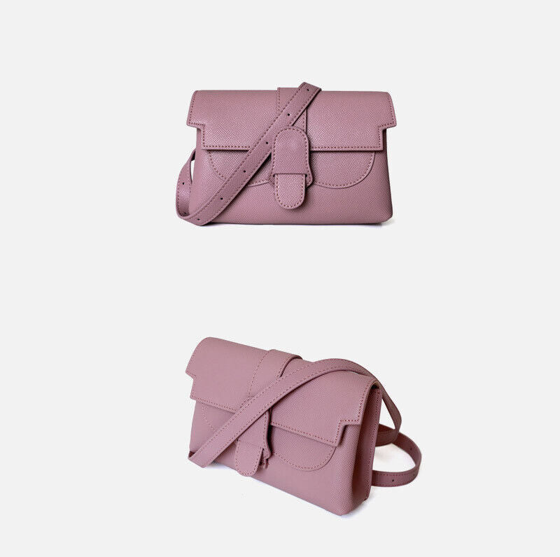 Convertible Real Leather Small Belt Bag Sling Pack Crossbody Clutch Fanny Pack