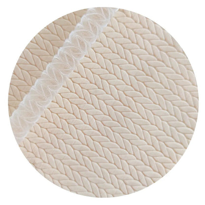 Rolling Pins Acrylic Knitted Pattern Fondant Cake Rollers Baking Embossing Tools
