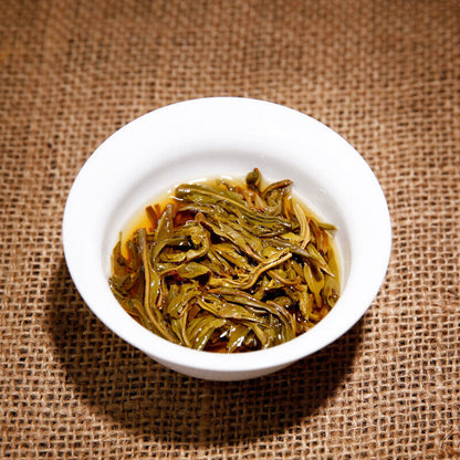 Deep Mountain Ancient Rhyme 100g Pu'er Raw Tea Qizibing Jishunhao Raw Tea