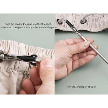 Drawstring Threader Tool Elastic Eyelet Jackets Sweatpants Hoodies DIY Threading