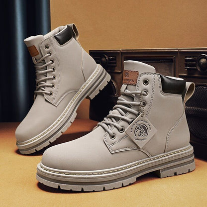 Boots Men Leather Snow Boots Man Shoes Outdoor Ankle Boots Men's Sneakers
