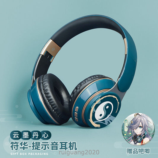 Honkai Impact 3 Fu Hua Cosplay Wireless Bluetooth Headset Foldable Headphones