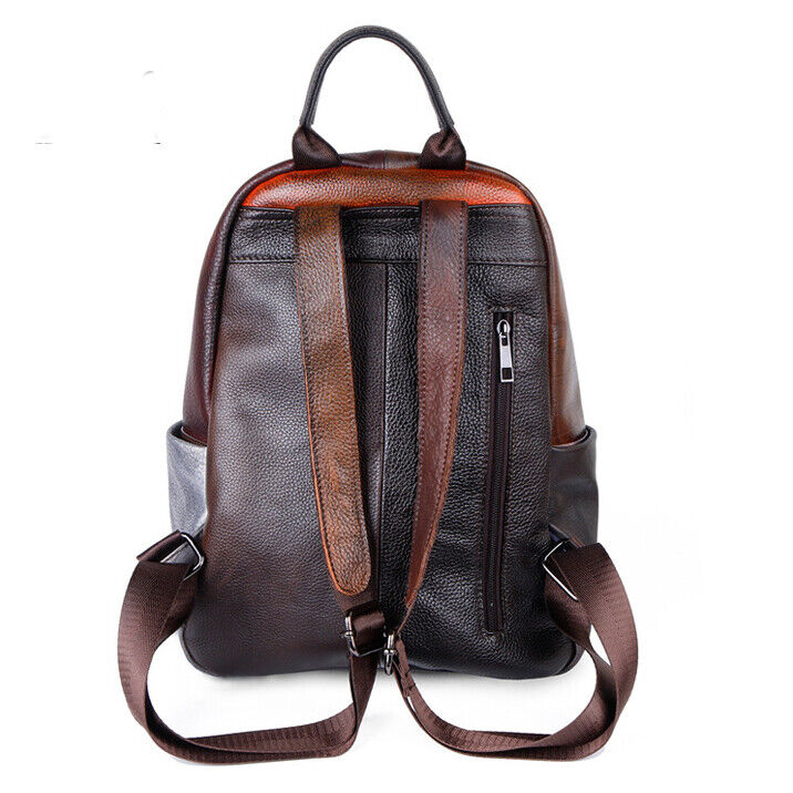 Top Cow Leather Backpack, Desinger Multi-color Travel Bag, Soft Leather Rucksack