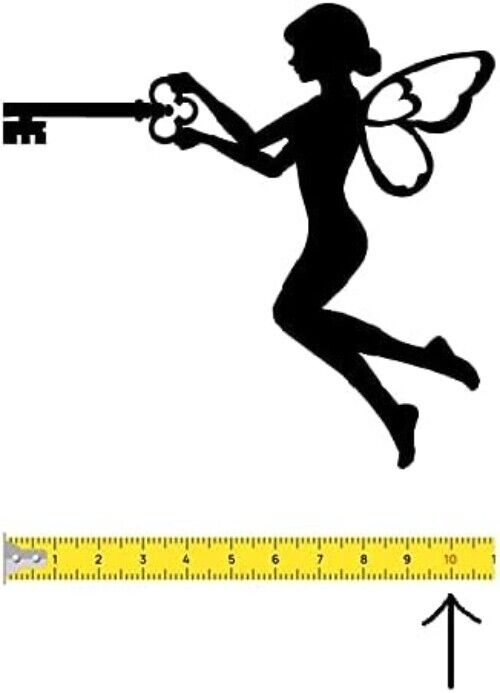Metal Art Fairy (Black) for Tree,Wall Mounting Metal Art Fairy Metal Wall Art