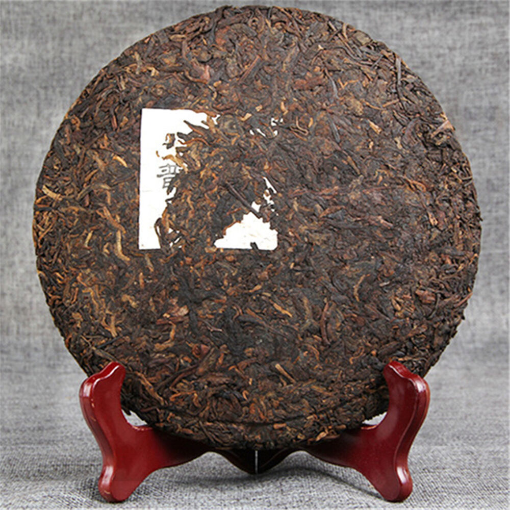 357g Natural Black Tea China Ripe Puer Tea Green Food Puerh Tea Compressed Cake