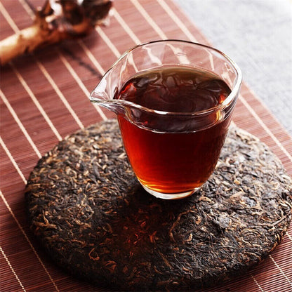 357g Menghai Puerh Ripe Tea Imperial Palace Puerh Tea Yunnan Pu'er Tea Cake