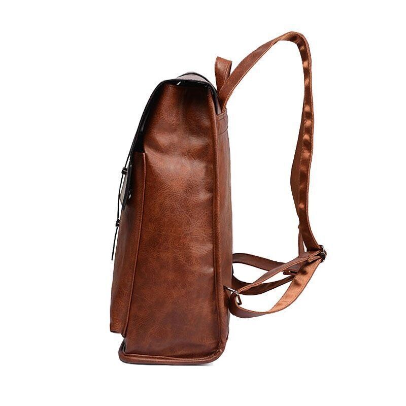Laptop Backpack Men Bag Pack Leather Backpacks Travel Man School Bags College