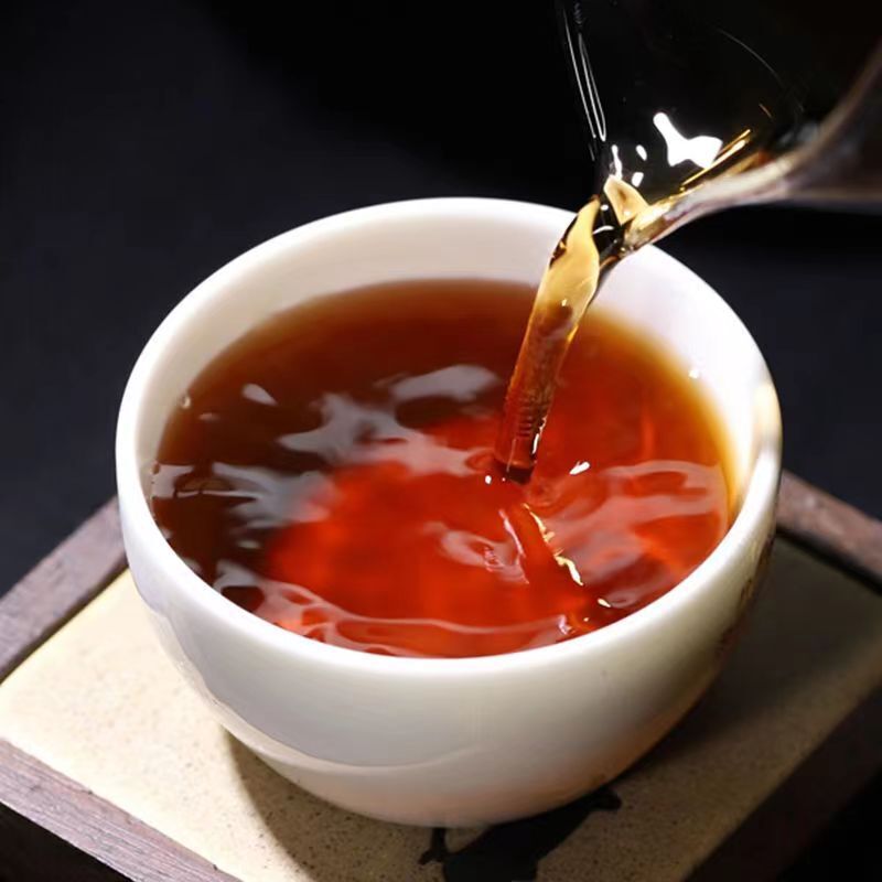 250g Aged Pu'er Brick Tea Yunnan Menghai Ripe Pu-erh Tea Jiuerlaozhuan Puerh Tea
