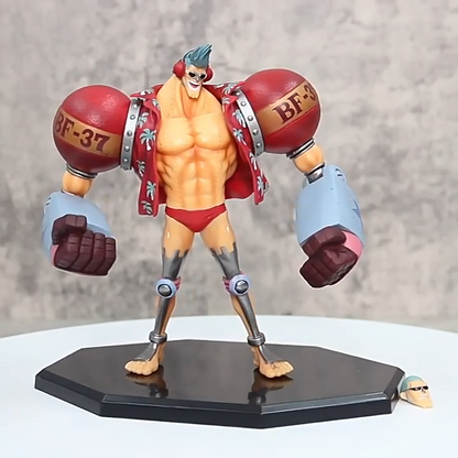 Anime One Piece Franky Frankie PVC Action Figure Model Toy Statue GK CUTTY·FLAMn