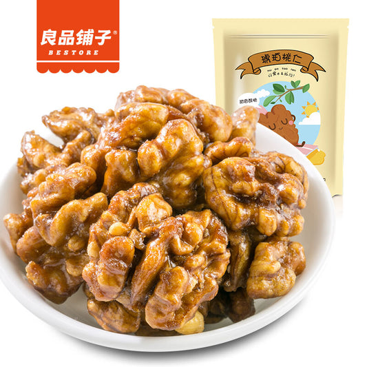 良品鋪子 琥珀核桃仁170g/袋 華人風味核桃肉坚果零食chinese Food Snacks Amber Sugar Coated Walnut Meat