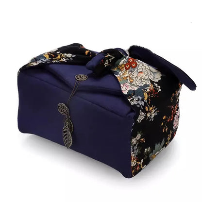 Exquisitely Portable Cotton Linen Tea Set Storage Bag 1 Pot 4 Cups Tea Bag