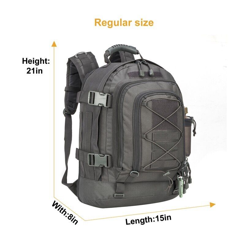 Tactical Backpack Large 3 Day Pack Molle Bag Pack Army Camping Rucksack