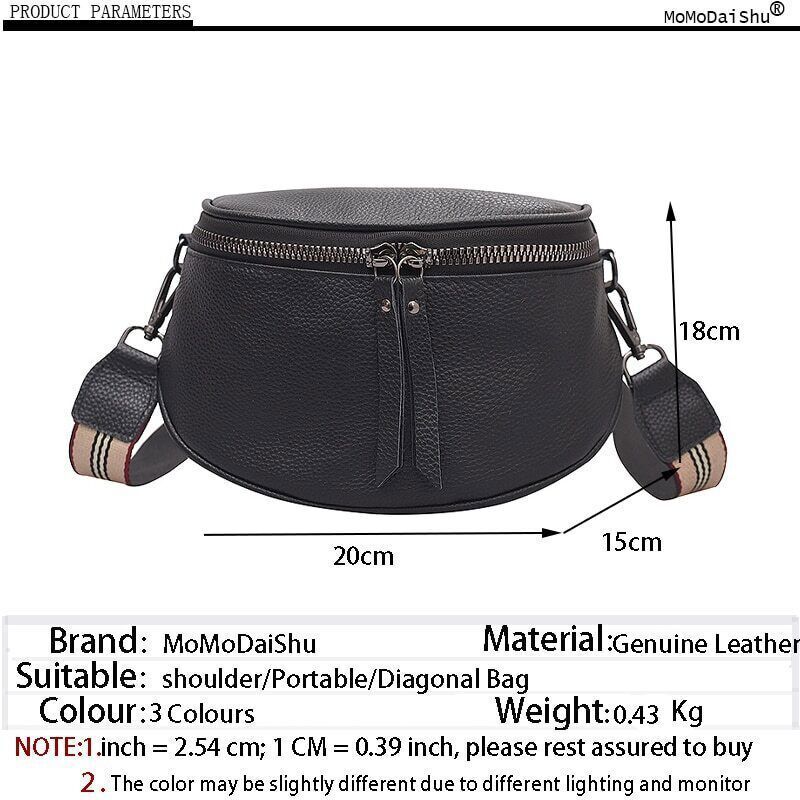 2022 New Bag Genuine Leather Crossbody Bags Women Shoulder Female Handbags