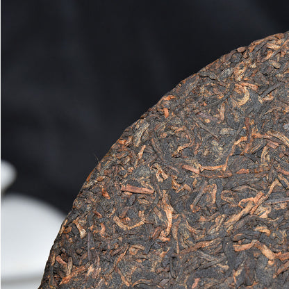 Yunnan Tea Cake Lao Banzhang 357g Golden Buds Pu'er Ripe Tea Cake