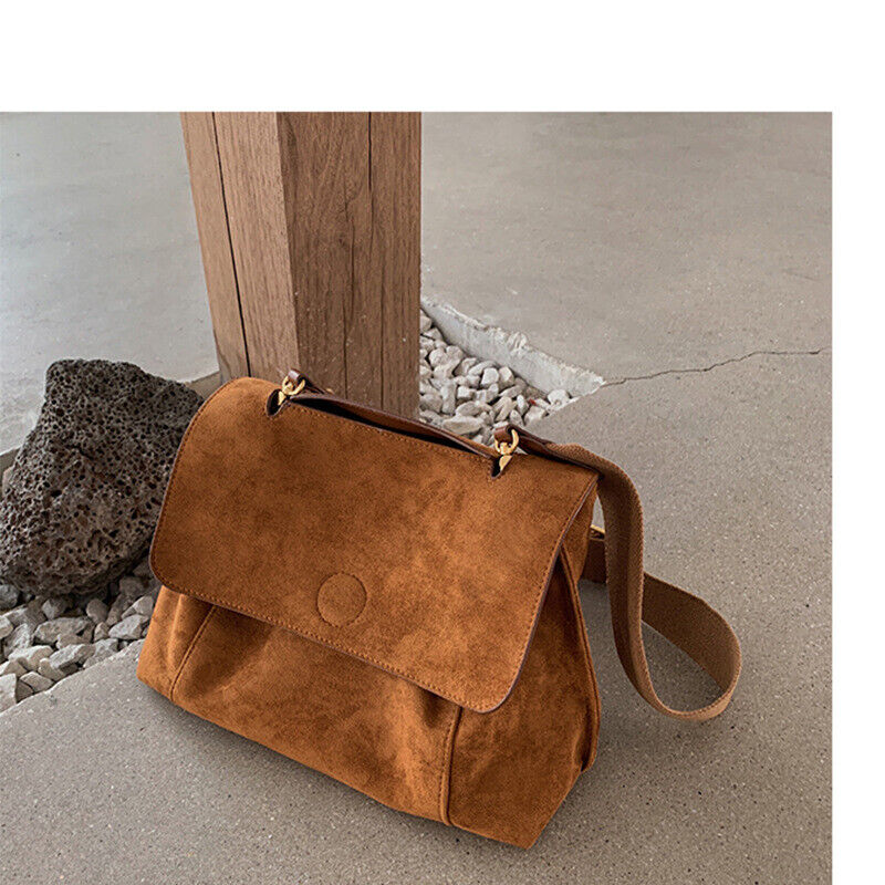 Women's Crossbody Messenger Bag Handbag Purse Vintage Leather Flip Shoulder Bag