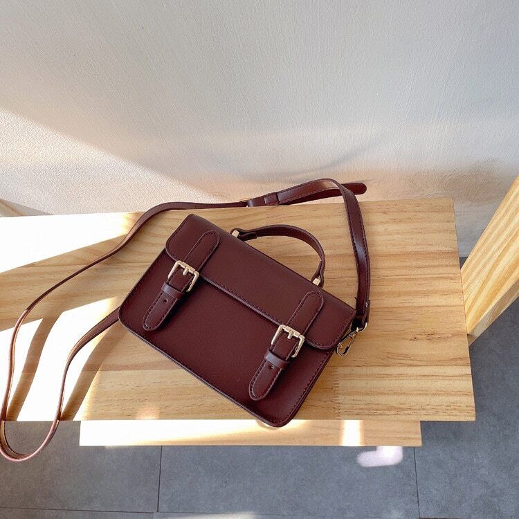 Women Handbag Female Shoulder Bag Pu Leather Ladies Totes Bags Brown