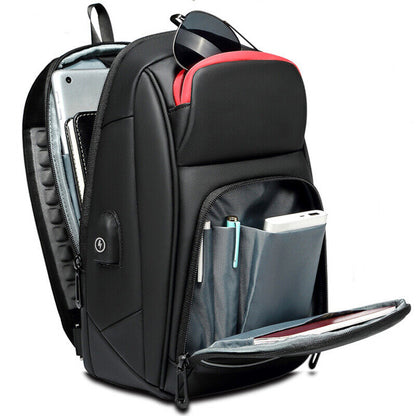Men's Sling Backpack Oxford cloth Waterproof Crossbody Bag USB Port Sport Bags
