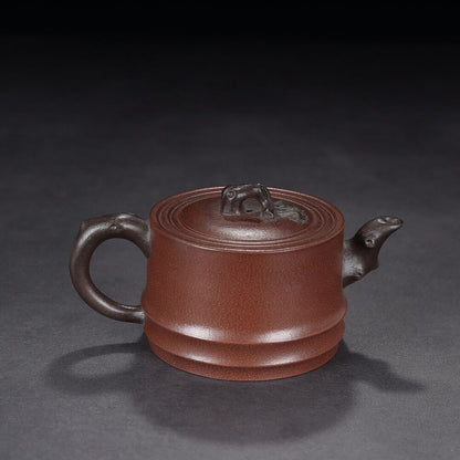 Chinese Yixing Zisha Clay Handmade Exquisite Teapot （桃韵 底款：顾景舟）