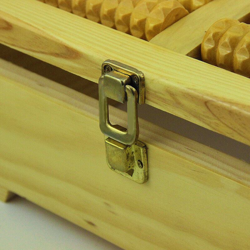 Wooden Moxibustion Box Foot Massage Wheel Foot Moxa Box Roller Mugwort Tool艾灸艾条