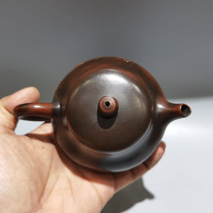 Vintage Chinese Yixing Purple Clay Teapot Zisha Ceremony Flower Bird Tea Set Art